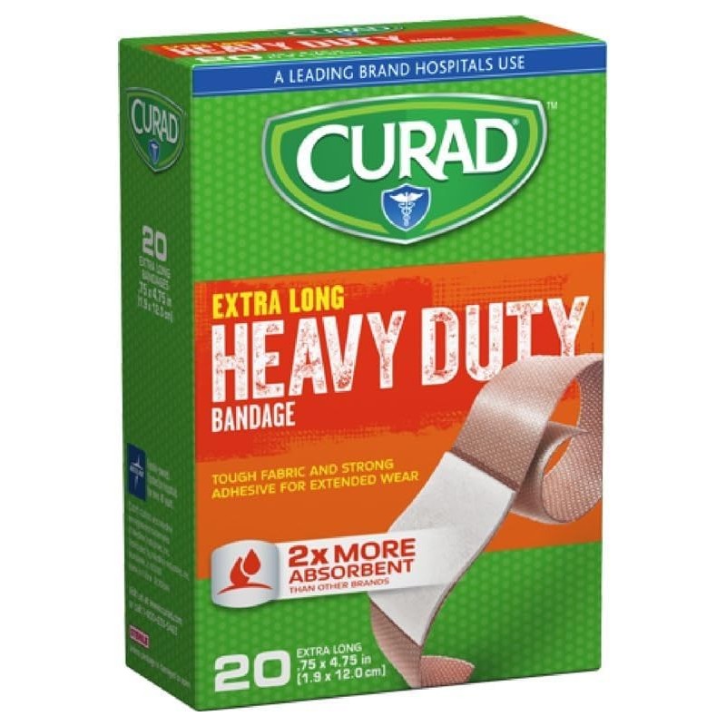 Curad Heavy Duty Bandage Extra Long, 75 x 4.75, 20