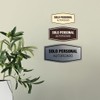 Signs ByLITA Fancy Solo Personal Autorizado Sign (Black) - Small