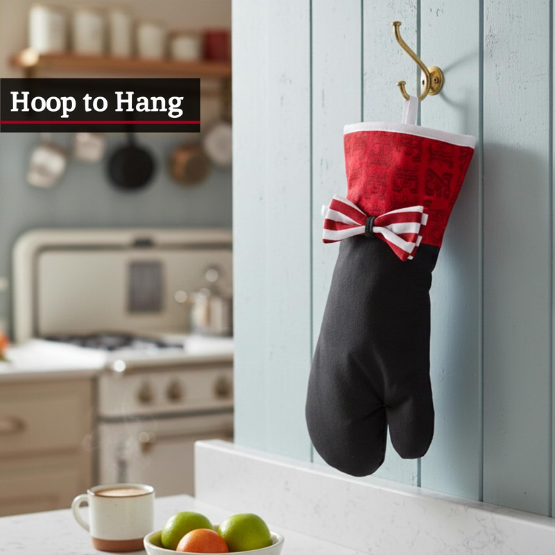 Premier Housewares Carnival Single Oven Glove – Heat Resistant Cotton