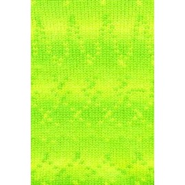 Lang Yarns 50g "Bergen" – Colour: 08 – Neon Green/Yellow – The yarn is named after the colourful Norwegian houses in the city of Bergen.