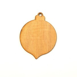 25 Wood Christmas Ornaments Blanks Night 3/16" Thick (Select Size) (2.5")