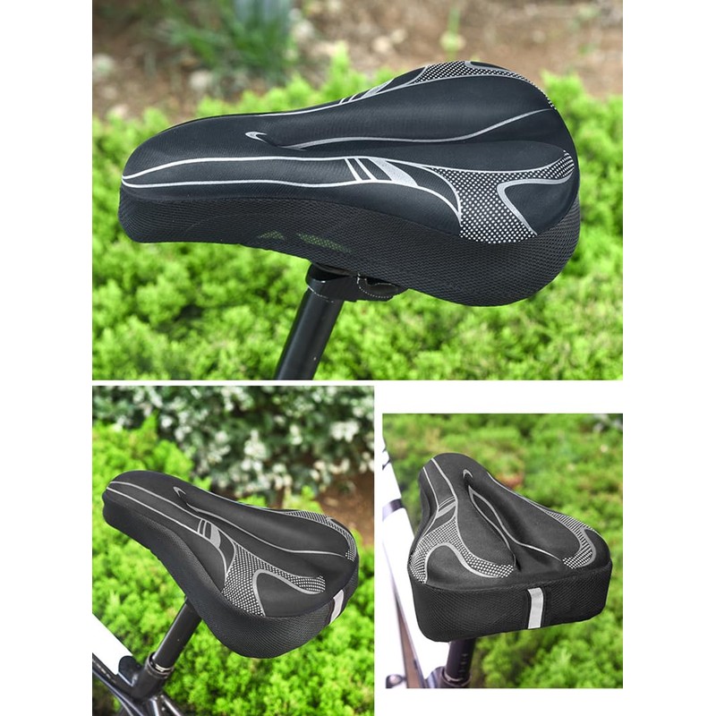 Bicycle Saddle Cover, Gel Saddle Cover Bicycle with Multilayer Padding,
