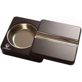 GERMANUS Rotatable Ashtray for Cigars, Brown