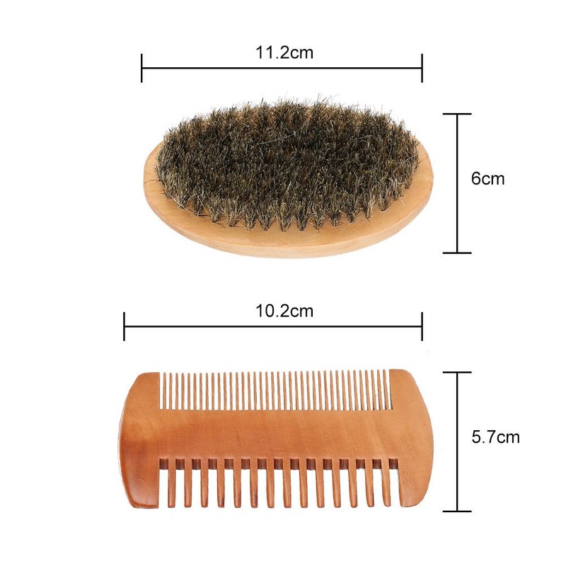Set de Cepillo y Peine de Barba, Cepillo de Barba