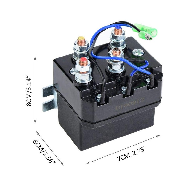Winch Solenoid Relay, for 1500-5000lb Winches ATV UTV Winch Contactor