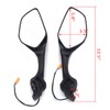 HTTMT- Black Rear View Mirrors w/Turn Signals Compatible with Kawasaki