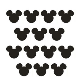 HORNO Cartoon Wall Sticker,Cute Animal Wall Art Easy Removable(Black)