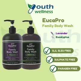 EucaPro Family Body Wash (Lavender, Eucalyptus) SLS Paraben Sulphate Free