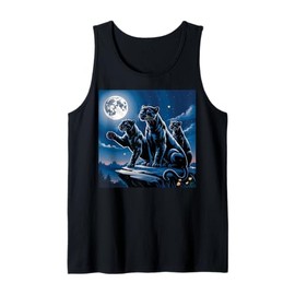 Kids Black Panther Girls Boys Moon Black Panther Party Tank Top