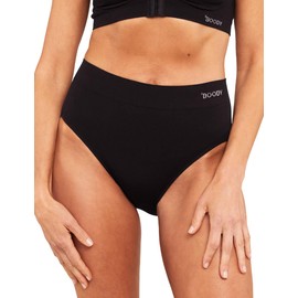 Boody Women's Full Brief Underwear - High Waisted Seamless Panties for Women - High Rise Women's Underwear for Full Coverage, 80% Viscose Made From Bamboo for All-Day Comfort - Black, X-Large