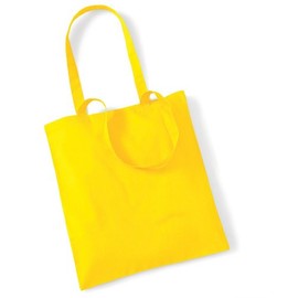 Shirtinstyle Premium Fabric Cotton Bag Shopper Shoulder Bag Color - Yellow