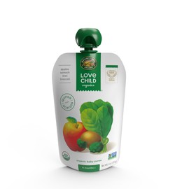 Love Child Organics Superblends Apples, Spinach, Kiwi + Broccoli Puree, 4 oz