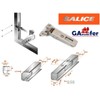 Salice Hinged Door Hinges Foldable for Doors with 105° Opening