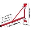 Steel Electric Hoist Support Arm 660 Lbs Max Load Capacity
