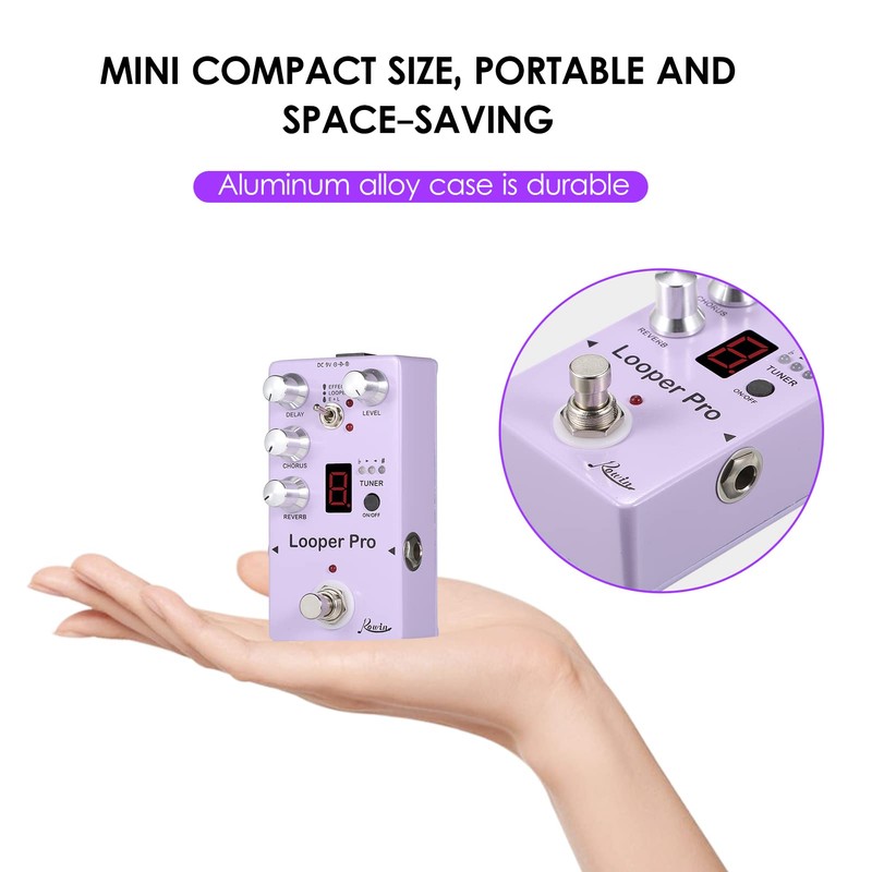 YUEKU RE-05 Loop Guitar Effector Looper Tuner Mini Guitar Looper