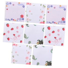 KICHOUSE Mini Notepads Sticky Tabs Message Pad Stick Memo Notes for Students Memo Pads