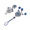 2pcs Blue Eye Owl Ornament Good Luck Attract Wealth Fashionable