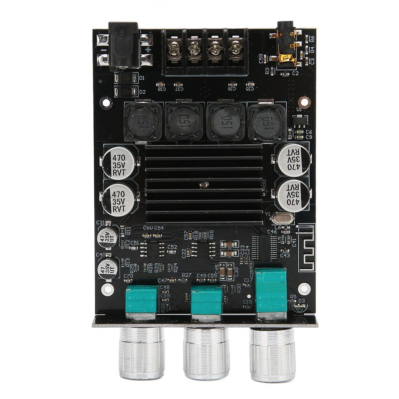 Power Amplifier Module Dual Channel Subwoofer 100Wx2 DC12‑24V BT 5.0
