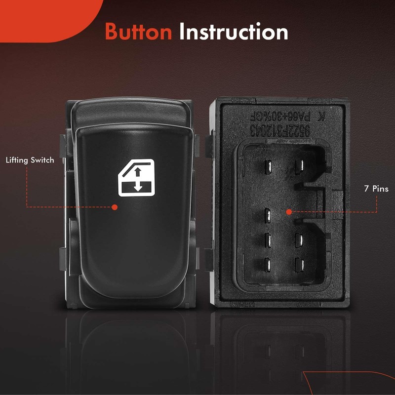 A-Premium Power Window Switch Compatible with Hyundai Elantra 2007 2008
