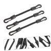 COHEALI 4pcs Portable Elastic Hook Straps Multi Function Buckle Ropes