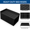 MYMULIKE Bed Risers 3 inch, 11000lbs Heavy Duty Oversized Rectangle