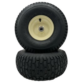 Set of 2-15x6.00-6 Beige Cub Replacement Wheel - Fits 3/4 Inch Axle, 3.39 Offset Hub (Compatible with 634-05166, 634-05166)