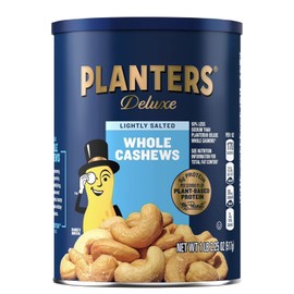 Planter's PLANTERS Deluxe Salted Whole Cashews, Party Snacks, Plant-Based Protein 18.25oz