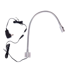 Hersi Reading Light Built-in Button Switch Minimalist Flexible Gooseneck LED Bed Lamp Headboard Wall Surface Mount for Bedroom/Living Room