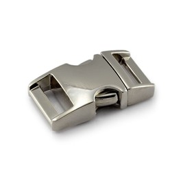 'Set of 3 5/8 Buckle/Clip Fastener Buckle/Strap Quick Release, High Quality Workmanship, Alloy Metal for Paracord Bracelets Cords 39 mm Deep 27 mm Size Medium, Colour: Silver – Ganzoo