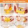 Egg Cracker Tool,3pcs Egg Shell Opener,Egg Separator for Raw Eggs,Handheld