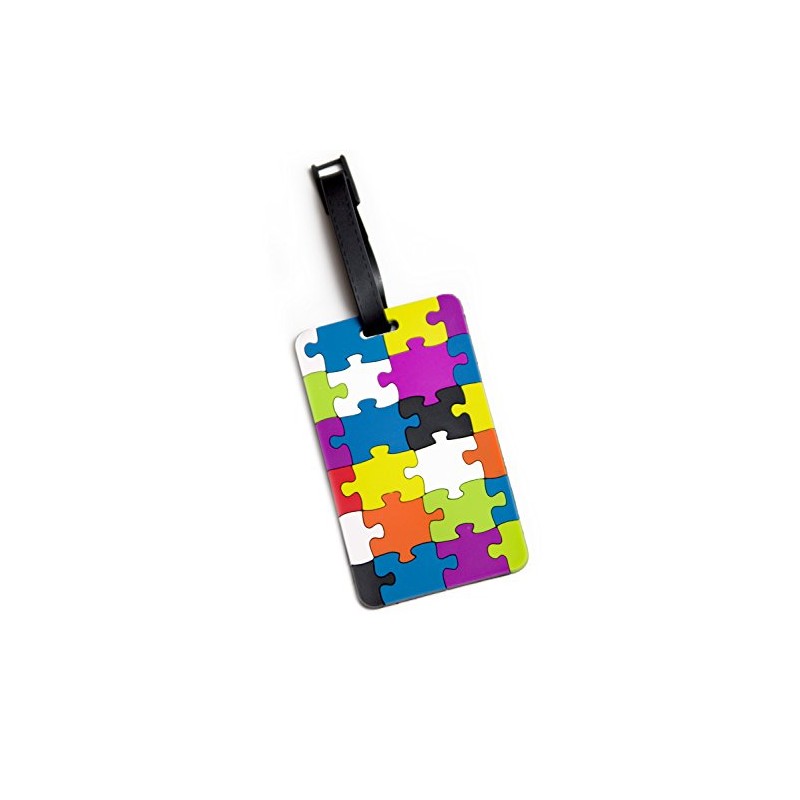 HAUPTSTADTKOFFER Kofferschild, Namensschild, Kofferanhänger ?Puzzle? Luggage Tag, 10 cm, Multicolour