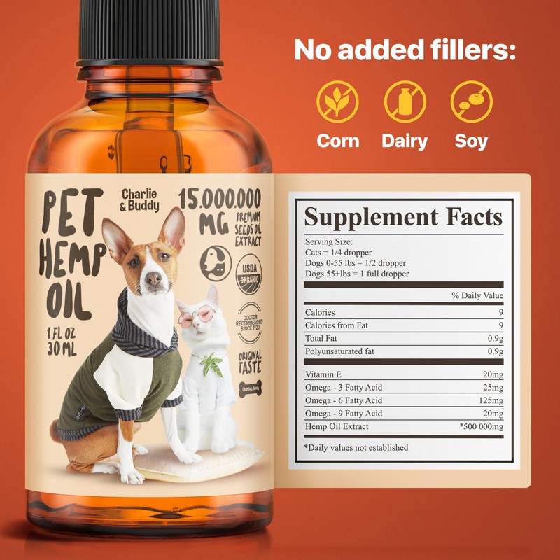 Charlie Buddy - Hеmp Oil for Dogs Cats - Hip