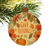 GRAPHICS & MORE Give Thanks Thanksgiving Pumpkins Wood Christmas Tree