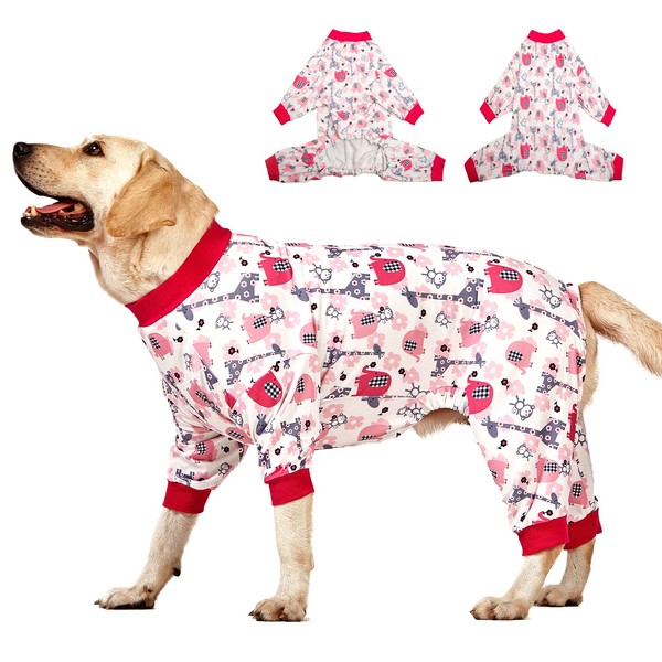 LovinPet Labrador Large Dog Onesies, Pet Anxiety Relief, Anti Licking,