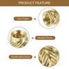 sourcing map Knurl Thread Insert Nuts - M2/M3/M4/M5/M6 5 Values