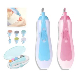 Limador De Uñas Para Bebé Eléctrico Con Estuche Set 8 Piezas