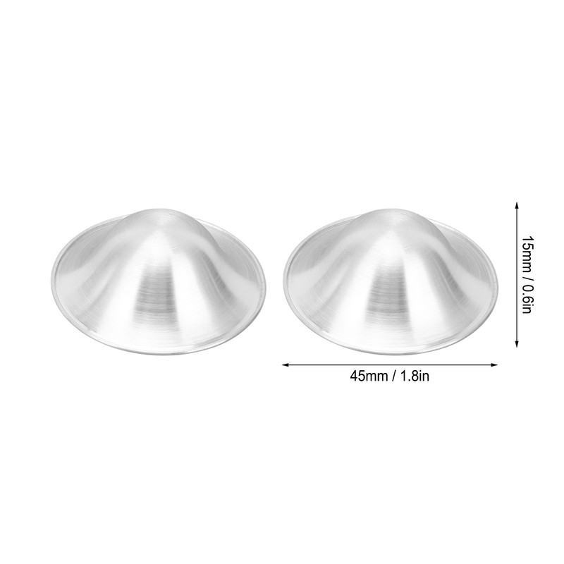 Silver Nursing Cups for Nursing Newborn Breastfeeding Essentials Skin Soothing