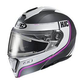 HJC i90 Modular Electric Snowmobile Helmet Davan MC8 Semi-Flat Xs