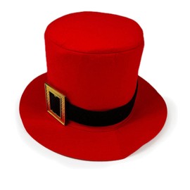 Lopsity Red Christmas Gift Hat Christmas Hat Christmas Cowboy Hat Party Hat For Men Women (Red-A)
