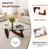 Mid Century Modern Glass Coffee Table for Living Room Home
