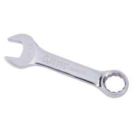 SUNEX TOOLS 993022 11/16" Fully Polished Stubby Combination Wrench