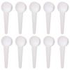 10-Piece Food Grade Long Handle Nontoxic Reusable Plastic Measuring Spoon