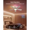 Homlit 42 inch RGB Ceiling Fan with Light, Voice &