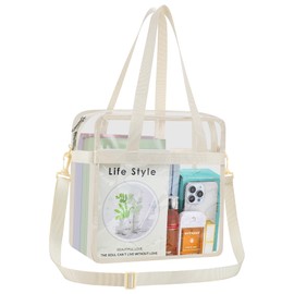 Oraben Clear Bag for Stadium Events 12x6x12 Clear Tote Bag for Women Transparent Lunch Bag for Work Sports Concert