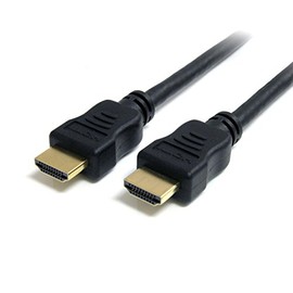 StarTech.com 15 ft High Speed HDMI Cable with Ethernet - Ultra HD 4k x 2k HDMI Cable - HDMI to HDMI M/M - 1080p Audio/Video, Gold-Plated (HDMIMM15HS) Black