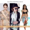 LumiSyne Bufanda De Seda Mujer Fulares Estampada Vintage Estilo Moda