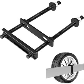 Trailer Spare Tire Mount, Spare Tire Mount for Utility Trailer, The Trailer Accessories Universal Wheel Bracket Trailer Boat Spare Tire Mount, Fits Most Tire (Black (A))