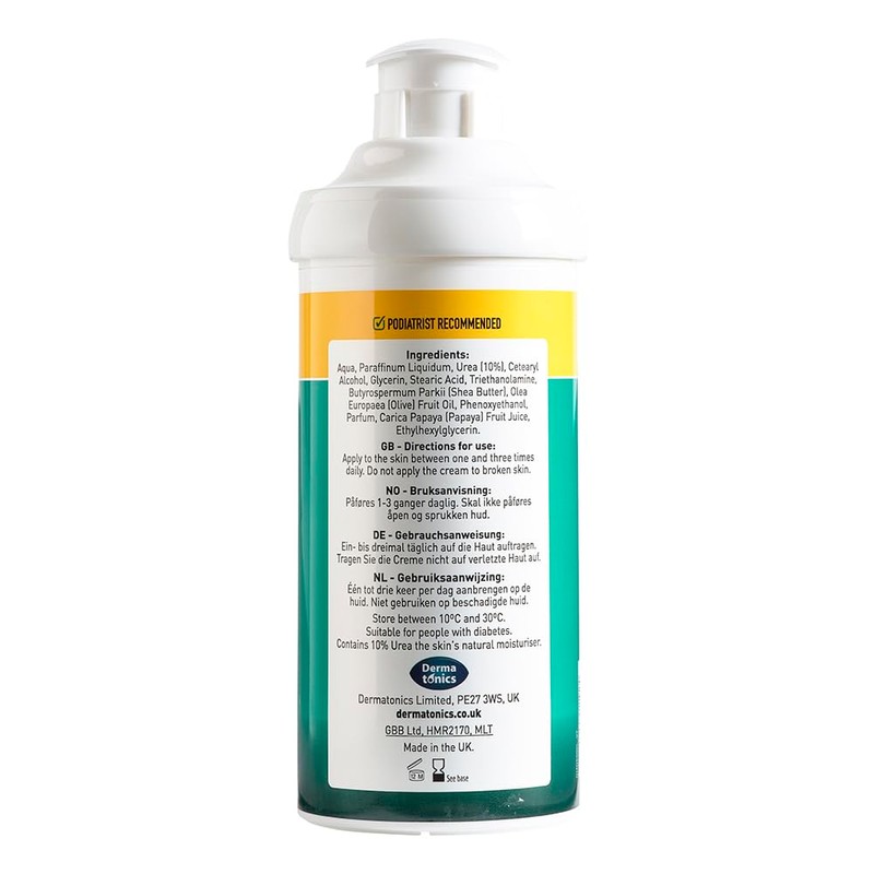 Dermatonics Natural Care Dry Skin Cream -Enriched with 10% Urea,