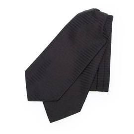 Takeokikuchi 07001473 Men's Necktie, Formal Ascot Tie, black (019)