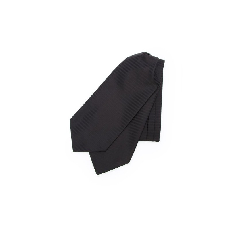 Takeokikuchi 07001473 Men's Necktie, Formal Ascot Tie, black (019)